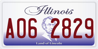 IL license plate A062829