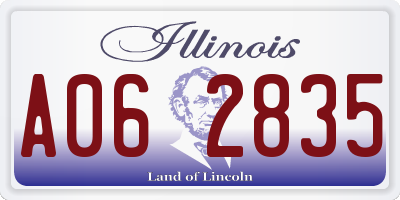 IL license plate A062835