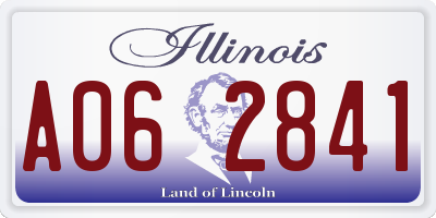 IL license plate A062841