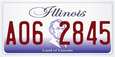 IL license plate A062845