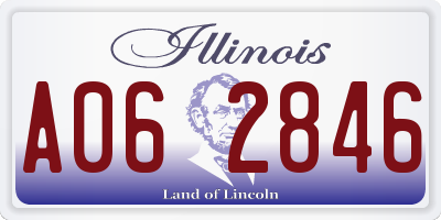 IL license plate A062846