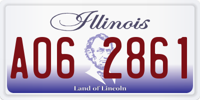 IL license plate A062861