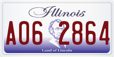 IL license plate A062864