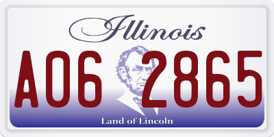 IL license plate A062865