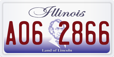 IL license plate A062866