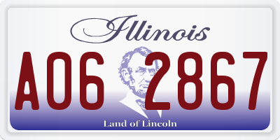 IL license plate A062867