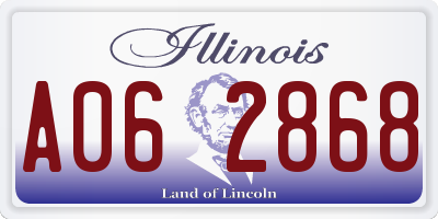 IL license plate A062868