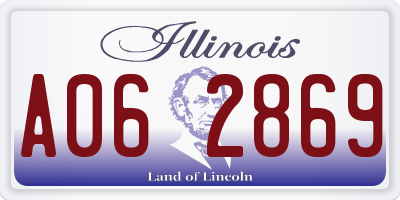 IL license plate A062869
