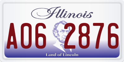 IL license plate A062876