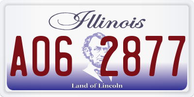 IL license plate A062877