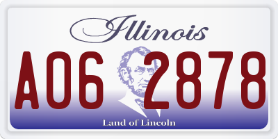 IL license plate A062878