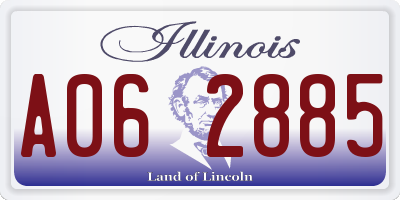 IL license plate A062885