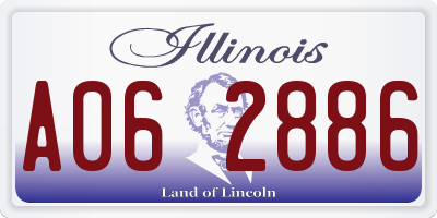 IL license plate A062886