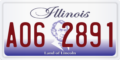 IL license plate A062891