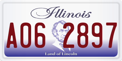 IL license plate A062897