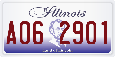IL license plate A062901