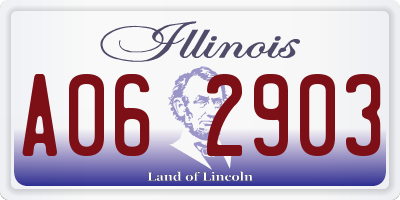 IL license plate A062903