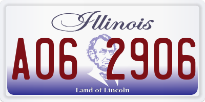IL license plate A062906