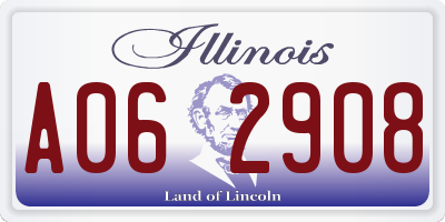 IL license plate A062908