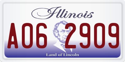 IL license plate A062909