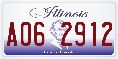 IL license plate A062912