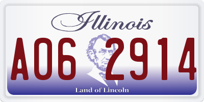 IL license plate A062914