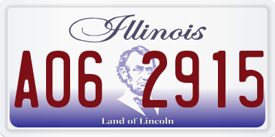 IL license plate A062915