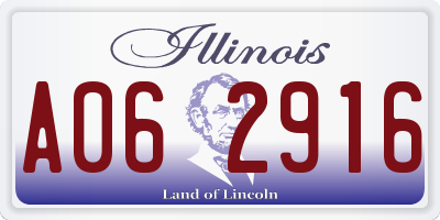 IL license plate A062916
