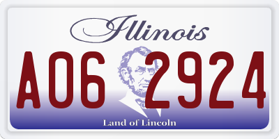 IL license plate A062924