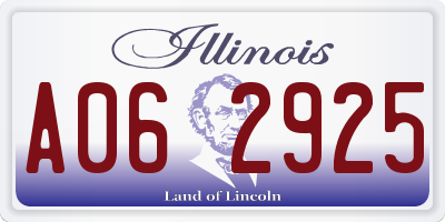 IL license plate A062925