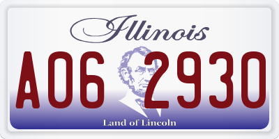 IL license plate A062930