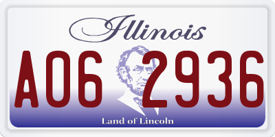 IL license plate A062936