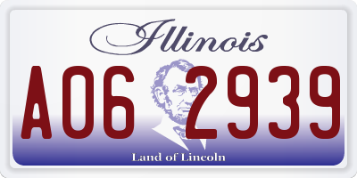 IL license plate A062939