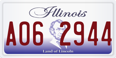IL license plate A062944