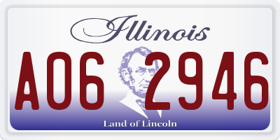 IL license plate A062946