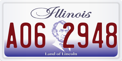 IL license plate A062948
