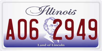 IL license plate A062949