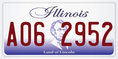 IL license plate A062952