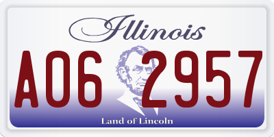 IL license plate A062957