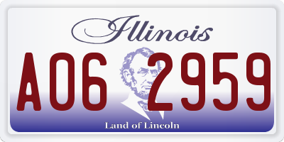 IL license plate A062959