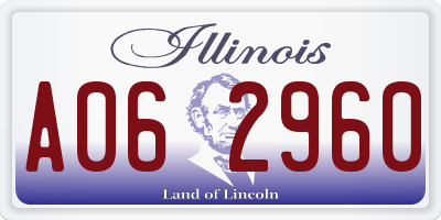 IL license plate A062960