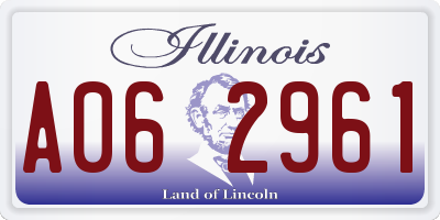 IL license plate A062961