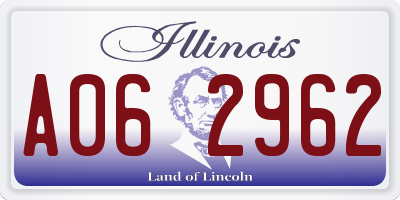 IL license plate A062962