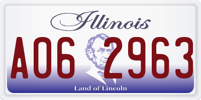 IL license plate A062963