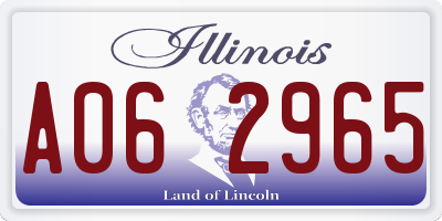 IL license plate A062965