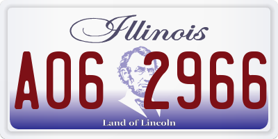 IL license plate A062966