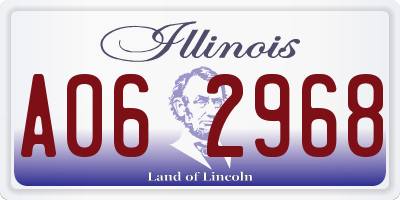 IL license plate A062968