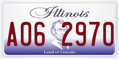 IL license plate A062970