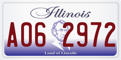 IL license plate A062972
