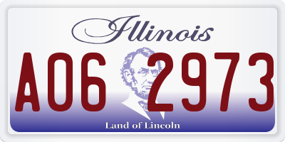 IL license plate A062973